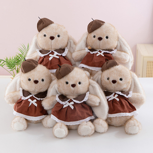 Bán Buôn Thỏ Thú Nhồi Bông Đồ Chơi Dễ Thương Bunny Trong Ăn Mặc Búp Bê Sang Trọng Phục Sinh Nhật Món Quà Buồn Ngủ Dài Tai Thỏ Mềm Đồ Chơi Sang Trọng - Product Image 2