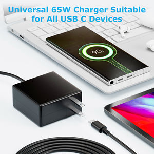 Adaptador de Corriente USB C de 65W, Cargador Rápido de Pared Tipo C PD para Mac Book Pro, Dell Latitude, Lenovo Matebook, HP Spectre, Acer - Product Image 2