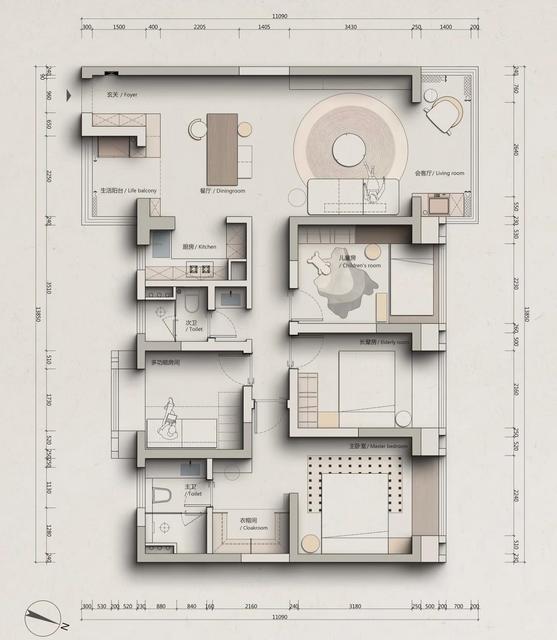 One-Stop Building Material Procurement Set with Modern Graphic Design Solution for Apartment Villa Decor Eco-Friendly Durable