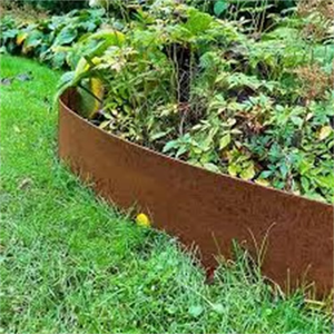 Bordure de jardin en acier Corten, améliore l'aspect du jardin, de la cour, du parc, de la pelouse et des plantes - Product Image 1