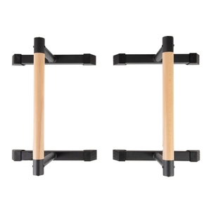 MKAS Calisthenics - Soporte para Flexiones, Paralelas de Madera para <span class=keywords><strong>Calistenia</strong></span>, Barra de Entrenamiento en la Calle, Paralelas de Madera y Acero - Product Image 6