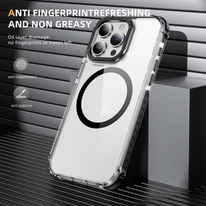 Chất Lượng Cao Tpu + Acrylic Từ Điện Thoại Bìa Cho <span class=keywords><strong>Iphone</strong></span> 15 14 13 12 11 Màu Biên Giới Trường Hợp Điện Thoại Sang Trọng Cho <span class=keywords><strong>Iphone</strong></span> 14 Pro Max - Product Image 2