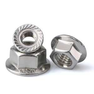 Tuerca de brida hexagonal DIN 6923 M6 <span class=keywords><strong>M7</strong></span> M8 M10 M12 Venta personalizada de alta calidad - Product Image 3