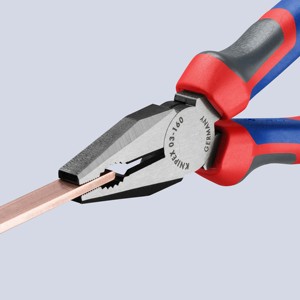 KNIPEX 03 02 160 SB Universal <b>pliers</b> with comfort handles, black, atramentized, 160 mm - Product Image 2