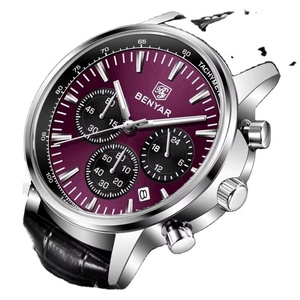 Montre Chronographe Multifonction Homme Tendance en Cuir Étanche Lumineuse avec Affichage du Calendrier, Montre à Quartz Décontractée – Grande Vente - Product Image 1