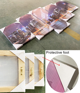 Peinture sur toile murale personnalisée en 4 panneaux, directement de l'usine, avec <span class=keywords><strong>cadre</strong></span>, représentant un paysage - Product Image 5