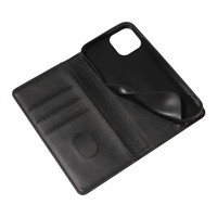 Étui portefeuille en cuir PU de qualité supérieure pour iPhone 15 - Housse avec support de téléphone, emplacements pour cartes, fermeture magnétique et coque antichoc
