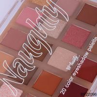 Ensemble de maquillage en gros, Palette d'ombres à paupières fluo, Logo personnalisé, marque privée, maquillage, rose, paillettes, marron