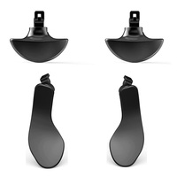 4 pièces par ensemble palettes arrière en acier inoxydable en métal pour PS5 Edge Controller Interchangeable DIY Back Button