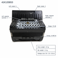 Accordéon Piano Portable OME PLK100 8037 à 37 Touches, Panneau Sculpté en Érable et Celluloïde, Idéal pour Étudiants et Examens
