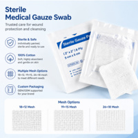 Compresse de gaze médicale stérile / Tampon de gaze 40x40cm certifié CE Maille 13e/17e