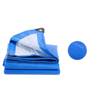 High Blue Color Quality Outdoor Coated Plain Double Faced Tear Resistance PE Tarpaulin Waterproof Truck & Cargo Cover - Product Image 2