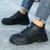 Chaussures de sécurité respirantes pour hommes de la marque GUYISA, acceptant la personnalisation, avec embout en acier.