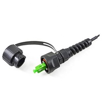 Cordon de raccordement à fibre optique étanche extérieur ZLTC avec connecteur étanche IP67 ODVA LC