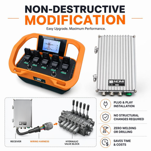 Sistema de Control Remoto por Radio Industrial NOMI TYC236, Impermeable, Distancia de Control de 500 m, Control de Equilibrio de Estabilizadores Hidráulicos Automáticos - Product Image 3