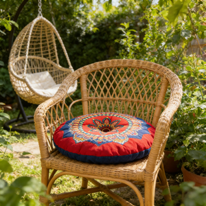 Grands coussins ronds, sièges, <span class=keywords><strong>coussin</strong></span> circulaire bohème <span class=keywords><strong>mandala</strong></span> pour le yoga, le salon - Product Image 4