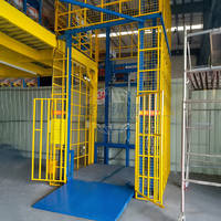 Plateforme élévatrice hydraulique verticale, élévateur de marchandises industriel, élévateur de charges lourdes pour entrepôt