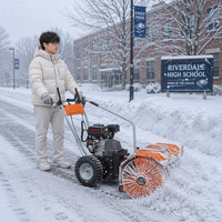 Machine à déneiger pour commandes en gros avec tête de souffleur à neige optionnelle de 56 cm et lame de charrue à neige de 80 cm