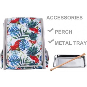 Sac à dos de transport pour oiseaux avec perchoir en bois, sac à dos de voyage pour oiseaux (multicolore, sac à dos pour oiseaux) - Product Image 3
