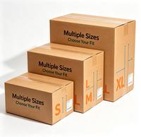 Boîte d'expédition en carton ondulé écologique recyclé imprimée sur mesure pour la logistique, l'entrepôt, le déménagement, la vente en gros