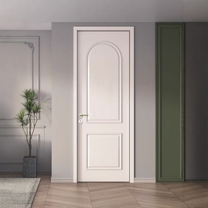 Porte francesi in legno massello personalizzate per interni moderni per ingresso principale anteriore stile Porte residenziali per camera da letto e Hotel - Product Image 4