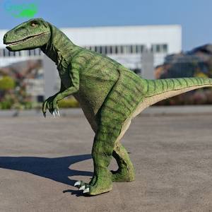 Costume de dinosaure animatronique réaliste de type Velociraptor, robotique, pour adulte, fabriqué à Zigong, avec fonction de marche réelle. - Product Image 2