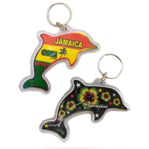 Wholesale Heart-Shaped Cartoon Style <b>Keychain</b> Custom Tourist Picture Souvenir in Acrylic Plastic Key Ring Accessories - Product Image 5