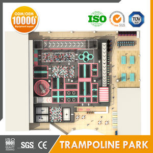 Indoor commerciële attractie-apparatuur multifunctionele trampolinepark softplay modules kinder-/volwassenen <span class=keywords><strong>trampoline</strong></span> speeltuin - Product Image 4