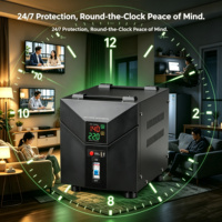 Stabilisateur de tension monophasé AC 220V haute performance avec affichage numérique, protection contre les surcharges, surtension basse tension, 3kVA, pour appareils électroménagers