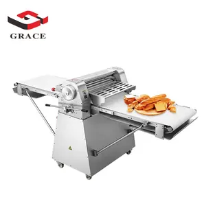 Grace Commercial Industry Complete Bakery Dough Pastry Sheeter Restaurant Baguette Bread Croissant Dough Sheeter machine