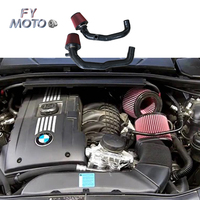 مدخل هواء سيليكون عالي التدفق N54 07-10 135i/335i 07-10 مقاس 1.75 بوصة و2 بوصة