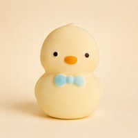 Jouet Squishy Canard Jaune Adorable à Rebond Lent en PU, Simulation Alimentaire, Anti-Stress, pour les 14 ans et plus et 15-35 ans