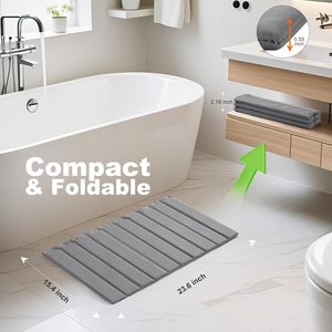 Cf מותאם אישית פו עור diatomite שולחן מחצלת אנטי להחליק מקלחת רצפת שטיח מחצלת שטיח מחצלת שטיח ללא החלקה סופג אמבט מחצלת אבן מחצלת אבן - Product Image 2