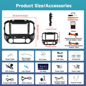 Radio <span class=keywords><strong>para</strong></span> Auto Podofo <span class=keywords><strong>para</strong></span> Chevrolet Colorado/GMC Canyon 2015, 9 Pulgadas, 4+64G, CarPlay/<span class=keywords><strong>Android</strong></span> Auto Inalámbrico, Teclado de Piano, GPS, WIFI - Product Image 6