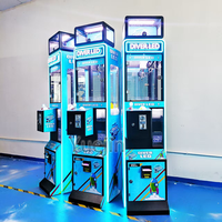 Machine d'arcade grue à mini-pinces de haute qualité, à monnayeur, pour centres commerciaux, en anglais