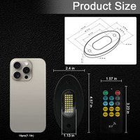Kingshowstar - Prix d'usine - Barre lumineuse pour véhicule 12V IP68 étanche 36 LED - Lumière blanche pure pour camions
