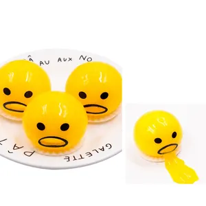 2022 Agreat all'ingrosso vomito Squishy Puking Ball Egg Slime tuorlo Vent Stress Tricky Game antistress Puking Egg Stress Toy