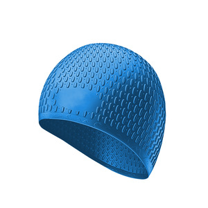 Gorro de natación de silicona con protección para los oídos para adultos, gorro de natación impermeable con diseño de textura antideslizante - Product Image 2