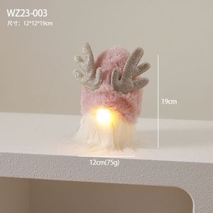 Duendes de Navidad de Algodón Tejido con Luz Cálida para Decoración Festiva de Invierno - Product Image 6