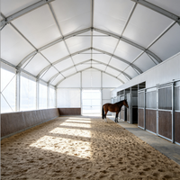 Tente de réception VIP de luxe en aluminium pour événements équestres et clubs d'équitation
