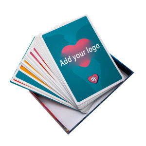 <span class=keywords><strong>Livre</strong></span> d'or de mariage familial personnalisé, écologique, en carton épais enduit PE, avec impression par sublimation, format 9x12cm, type carte de <span class=keywords><strong>poker</strong></span> - Product Image 2