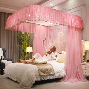 <span class=keywords><strong>Moustiquaire</strong></span> de lit extra large rose, Toldo De Cama De Mosquitos En Forma De U, couleur blanche, forme en U, <span class=keywords><strong>grande</strong></span> <span class=keywords><strong>moustiquaire</strong></span> de lit - Product Image 6