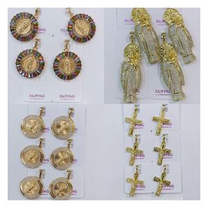 XUPING Gioielli all'ingrosso, ciondolo grande da uomo placcato oro 14K, stile Hip Hop Iced Out, personalizzato con croce di <span class=keywords><strong>Gesù</strong></span>, alla moda - Product Image 5