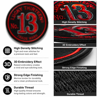 Patchs brodés thermocollants, numéros et symboles de course moto, patchs personnalisés pour vestes, gilets et sacs