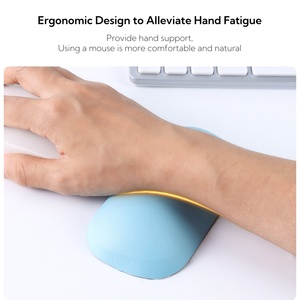 Manufacturer ODM Mouse Wrist Pad Ergonomic Soft PU Leather Silicone Wrist <b>Cushion</b> Support Pad <b>Small</b> Wrist Rest for Mouse - Product Image 4