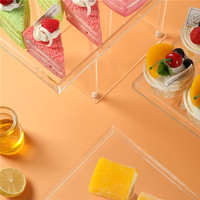 Ensemble de buffet en acrylique, supports à nourriture, plateau de service, supports à gâteaux pour gâteaux de mariage, support en acrylique et pour cupcakes