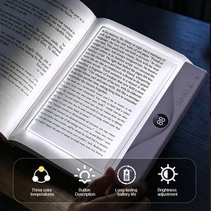 Lampu Baca <span class=keywords><strong>LED</strong></span> Cahaya Alami, Lampu Meja Pintar untuk Asrama Mahasiswa, Lampu Tidur Pelindung Mata, Penanda Buku untuk Membaca dan Belajar di Malam Hari - Product Image 2