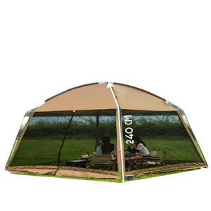 Auvent d'extérieur 330x330x240cm, tente à ouverture automatique rapide pour camping, cour, plage, pique-nique - Product Image 2