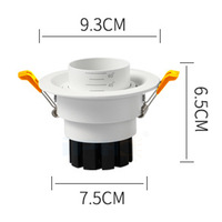 Projecteur de mise au point COB réglable 7W 12W 15W plafonnier LED encastré Spot à Zoom réglable