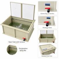 Maßgefertigter Umweltfreundlicher PP PVC Quadratischer Fischbehälter für Aquakultur-Kreislaufsysteme Langlebiger Transport-RAS-Fischteich für Aquakultur